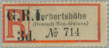 243115 - 1915 BRITISH OCCUPATION / SG.36d, German Reg label HERBERSTH