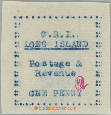 243129 - 1916 LONG ISLAND / SG.11, G.R.I. 1P modrá, ruční laid pap