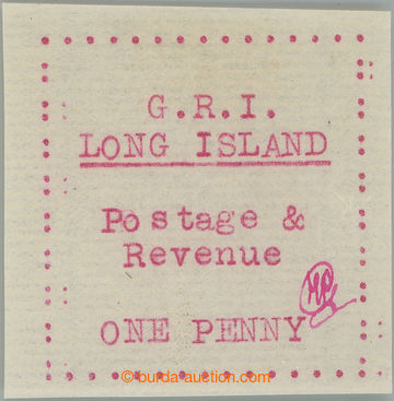 243130 - 1916 LONG ISLAND / SG.13, G.R.I. 1P červená, ruční laid 