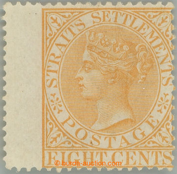 243135 - 1867 SG.14a, Viktorie 8C oranžová, průsvitka CC; bezvadn