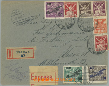 243143 - 1922 PRAHA - VÍDEŇ  těžší R+Ex+Let dopis zaslaný do R