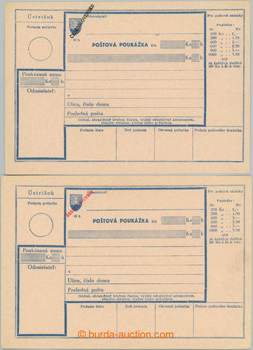 243151 - 1945 sestava 2ks nepoužitých slovenských poštovních for