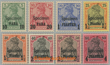 243246 - 1900 Mi.12I-19I, Germania Reichspost 10Para - 4 Piastry s p