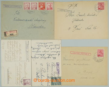 243376 - 1945-1947 SELECTION of / 5 pcs of entires (1x R) with nation