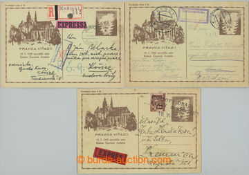 243421 - 1945 CDV73, Košice-issue 1,50 Koruna on green paper, comp. 