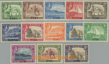 243457 - 1939-1948 SG.16-27, George VI. Motives ½A - 10Rs; complete 