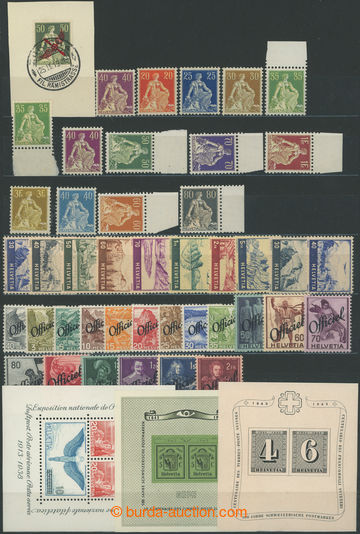 243470 - 1900-1945 SELECTION / of chosen sets, i.a. Mi.101-110 (3Fr h