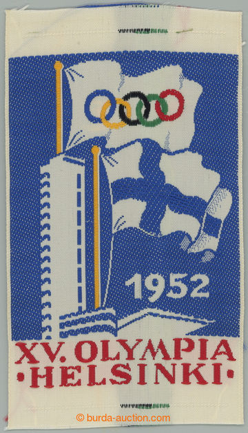 243503 - 1952 TEXTILNÍ NÁŠIVKA / XV. Olympia Helsinki 1952