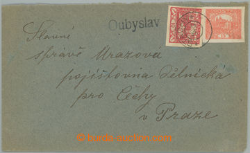 243513 - 1920 ÚBYSLAV (Stachy) Geb.1410/2, letter franked with. impe