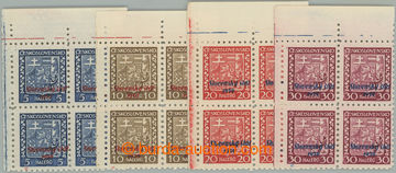 243536 - 1939 Sy.2-4, 6, Znak 5, 10, 20 a 30h sestava 4 levých horn�