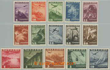 243542 - 1935 ANK.598-612, Letecké 5Gr - 10Sch, kompletní série; s