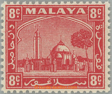 243633 - 1935 NEVYDANÁ / 8C červená Mešita v paláci Klang; bezva