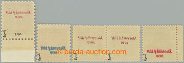 243670 - 1939 Sy.3, 4, 8, 9 SOP, Znak 10h (dolní okraj), 20h, Beneš