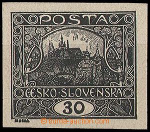 24368 -  černotisk zn. 30h, Pof.13ZT, stopa po nálepce, zk. Stu