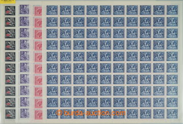 243705 - 1943 ARCHOVINA / Pof.108-110, Wagner 60h-250h, + Pof.112, N
