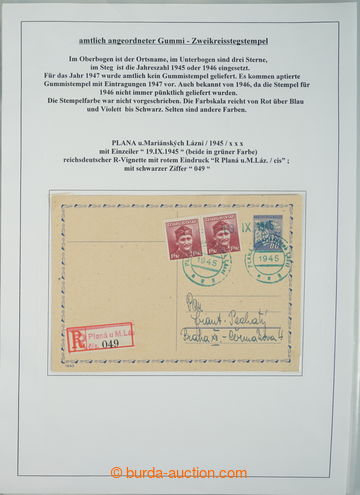 243750 - 1945-1947 [COLLECTIONS]  PROVISIONAL POSTMARKS - CZECH LANDS