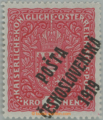 243899 -  Pof.49I, Znak 3K světle červená, úzký formát, II. typ