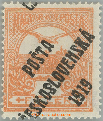 243926 -  Pof.91, 3f oranžová / černá, IV. typ přetisku; nepatrn