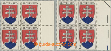 243967 - 1993 Zber.2, Malý státní znak, sestava 2 krajových 4-blo