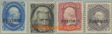 244045 - 1861-1866 Sc.63S, 65S, 73S, 78S, Prezidenti 1c, 2c,3c,24c s 