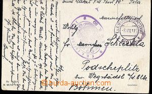 24405 - 1917 S.M.B. 80 oval pmk with coats of arms + CDS K.u.K  POLA