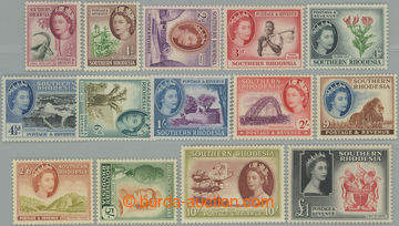 244172 - 1953 SG.78-91, Alžběta II. - Motivy ½d - £1; kompletní 