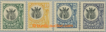 244177 - 1925 SG.89-92, Žirafa 5c - 30c, kompletní série; po nále