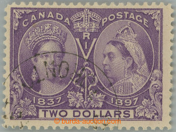 244307 - 1897 SG.137, Jubilejní $2 tmavě fialová; velmi pěkný up