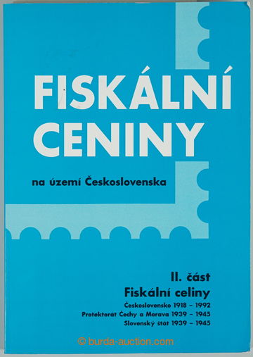 244454 - 1998 Fiskální ceniny z území ČSR, II. díl, Fiskální 