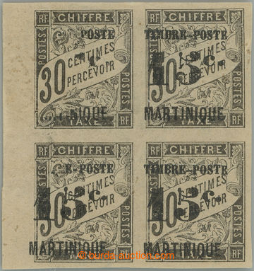 244469 - 1891-1892 Yv.22, přetisková Chiffre Taxe 15C/30C ve 4-blok