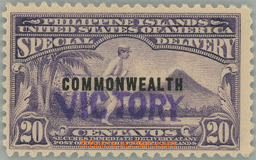 244490 - 1944 Sc.E9, overprint Delivery stamp 20C, black Opt COMMONWE