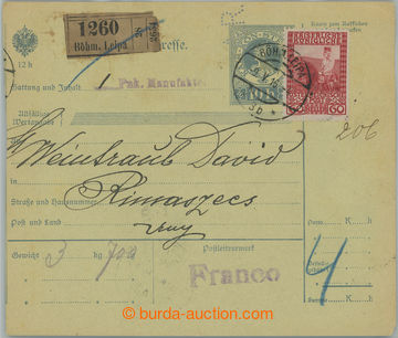 244504 - 1916 CZECH LANDS / Mng.A61, larger part dispatch-note with r