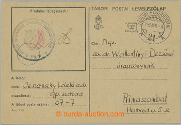 244506 - 1939 ZÁBOR PODKARPATSKÉ RUSI / lístek maďarské polní p