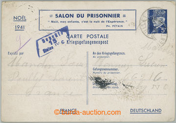 244563 - 1941 vánoční zajatecký celinový lístek 5F, NOËL 1941/