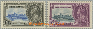 244566 - 1935 SG.143c, 146c, Jubilee 3C and 25C, both with plate vari