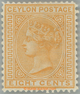 244598 - 1872-1880 SG.135, Viktorie 8C oranžově-žlutá, kombinovan