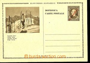 24461 - 1945 CDV81/4 Vysoké Tatry - lyžař, přetisk kt.