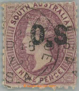 244610 - 1876 SG.O11a, official Victoria 1Sh red-brown with plate var