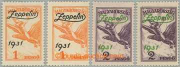 244773 - 1931 Mi.478-479, overprint Zeppelin 1931 1 Pengo, 2 Pengo; 2