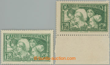244795 - 1931 Mi.261, 2x příplatková Caisse d´Amortissement 1,50F