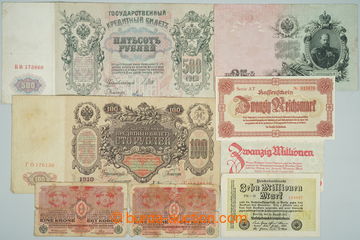 244851 - 1909-1945 SESTAVA / 8ks bankovek, mj. Liberecká poukázka 2