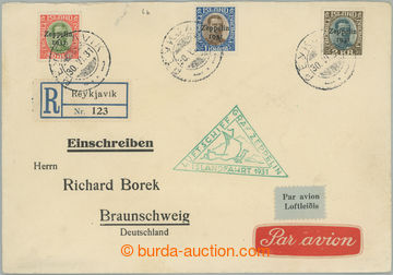244859 - 1931 ZEPPELIN / ISLANDFAHRT 1931 / zeppelinový dopis vyfr. 