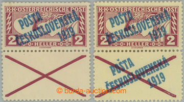 245021 -  Pof.57A Kn+K, Rectangle 2h violet, comp. 2 pcs of stamp. wi