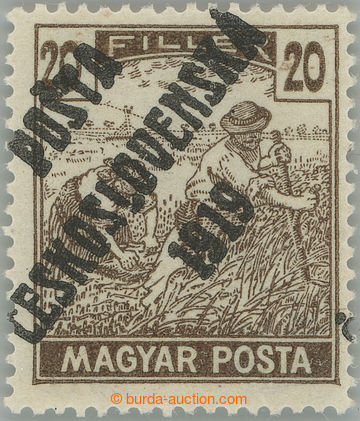 245042 -  Pof.107a, MAGYAR POSTA 20f brown, magnificent mint never hi