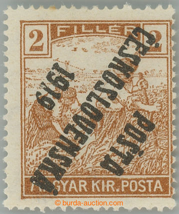 245072 -  Pof.101Pp, 2f light brown, inverted overprint, type I.; lab