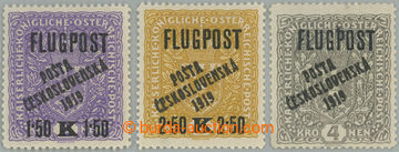245109 -  Pof.52-54, Letecké FLUGPOST, kompletní série, hodnoty 1,