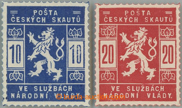 245134 -  Pof.SK1-SK2, Skautské 10h modrá a 20h červená; po nále