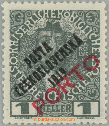 245139 -  Pof.83, overprint PORTO 1h grey / red, overprint type II.; 