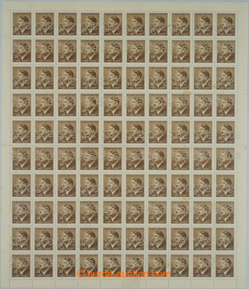 245175 - 1942 COUNTER SHEET / complete 100 pcs of counter sheet stamp