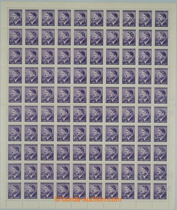 245176 - 1942 COUNTER SHEET / complete 100 pcs of counter sheet stamp